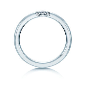 Eheringe Diamond Star in Platin 950/- mit Diamant 0,15ct G/SI