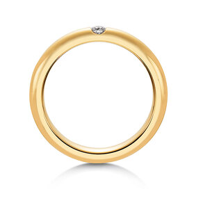 Eheringe Embrace in 18K Gelbgold mit Diamant 0,05ct G/SI