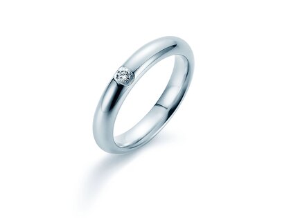 Eheringe Embrace in Platin 950/- mit Diamant 0,05ct G/SI