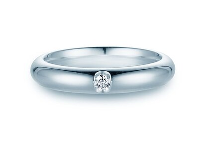 Eheringe Embrace in Platin 950/- mit Diamant 0,05ct G/SI