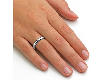 Eheringe Embrace in Platin 950/- mit Diamant 0,05ct G/SI