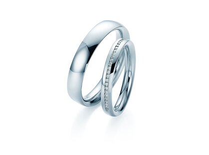 Eheringe Faith! in Platin 950/- mit Diamanten 0,20ct G/SI