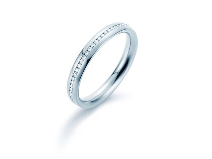 Eheringe Faith! in Platin 950/- mit Diamanten 0,20ct G/SI