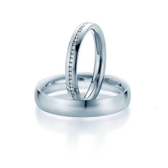 Eheringe Faith! in Platin 950/- mit Diamanten 0,30ct G/SI