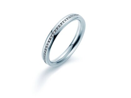 Eheringe Faith! in Platin 950/- mit Diamanten 0,30ct G/SI