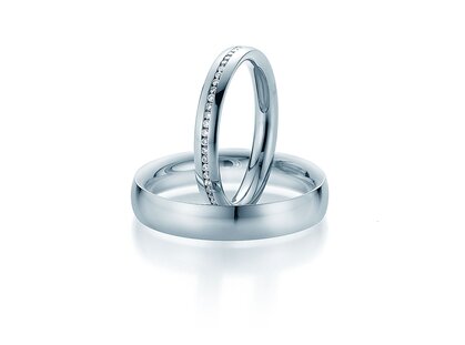 Eheringe Faith! in Platin 950/- mit Diamanten 0,30ct G/SI