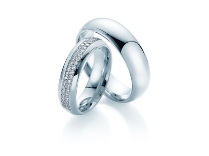 Eheringe Heartbeat in Platin