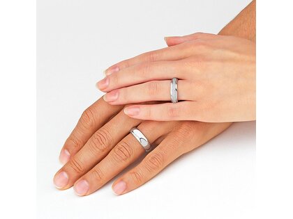 Eheringe Heartbeat in Platin