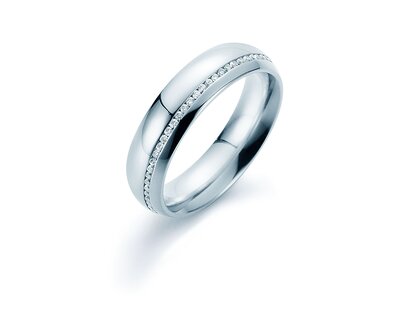 Eheringe Impulse in Platin 950/- mit Diamanten 0,33ct G/SI