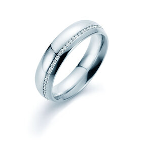 Eheringe Impulse in Platin 950/- mit Diamanten 0,33ct G/SI