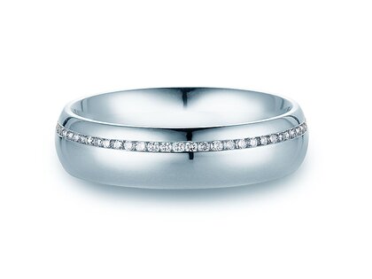 Eheringe Impulse in Platin 950/- mit Diamanten 0,33ct G/SI