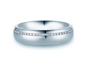 Eheringe Impulse in Platin 950/- mit Diamanten 0,33ct G/SI
