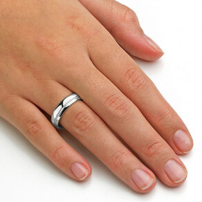 Eheringe Impulse in Platin 950/- mit Diamanten 0,33ct G/SI