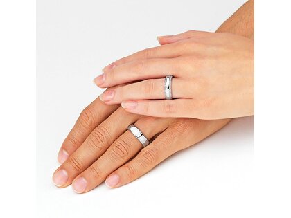 Eheringe Life Lines in Platin 950/- mit Diamanten 0,50ct G/SI