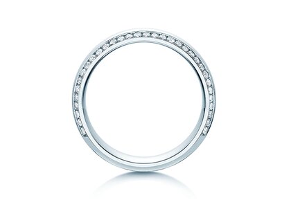 Eheringe Life Lines in Platin 950/- mit Diamanten 0,50ct G/SI