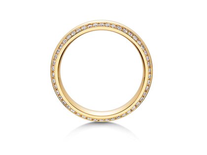 Eheringe Life Lines in 18K Gelbgold mit Diamanten 0,75ct G/SI
