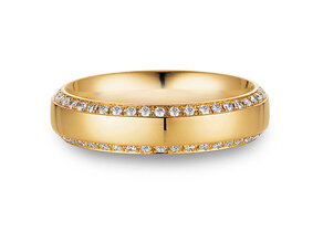 Eheringe Love Life in 14K Gelbgold mit Diamanten 0,30ct G/SI