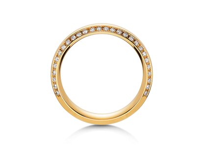 Eheringe Love Life in 14K Gelbgold mit Diamanten 0,30ct G/SI