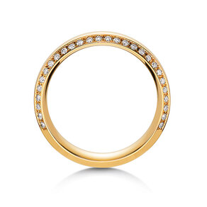 Eheringe Love Life in 14K Gelbgold mit Diamanten 0,30ct G/SI