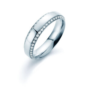 Eheringe Love Life in Platin 950/- mit Diamanten 0,30ct G/SI