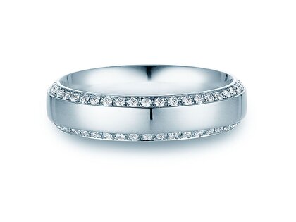 Eheringe Love Life in Platin 950/- mit Diamanten 0,30ct G/SI