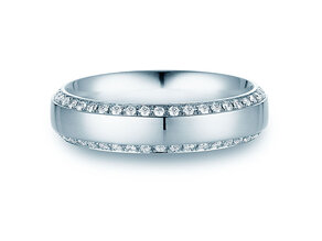Eheringe Love Life in Platin 950/- mit Diamanten 0,30ct G/SI