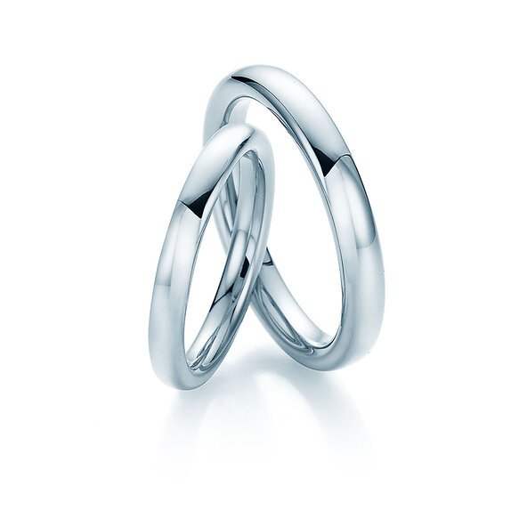 Eheringe Magic Touch in Platin 950/- poliert