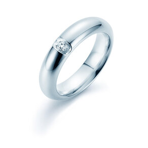 Eheringe Sky High in Platin 950/- mit Diamant 0,10ct G/SI