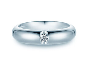 Eheringe Sky High in Platin 950/- mit Diamant 0,10ct G/SI